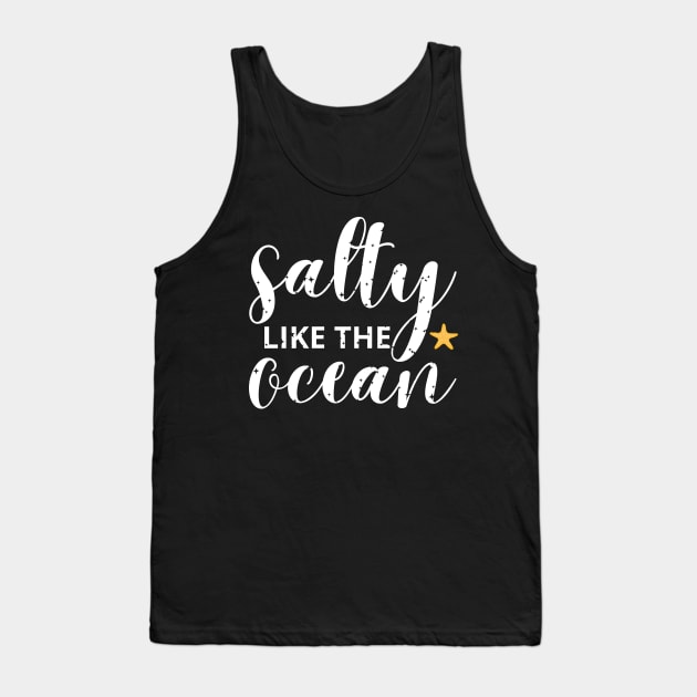 salty like the ocean Tank Top by mdr design